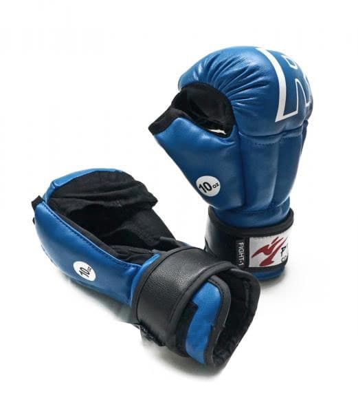 Перчатки для рукопашного боя синие/Рэй спорт С4 FIGHT-1