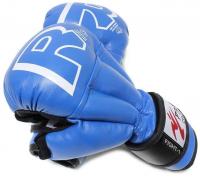 Перчатки для рукопашного боя синие/Рэй спорт С4 FIGHT-1