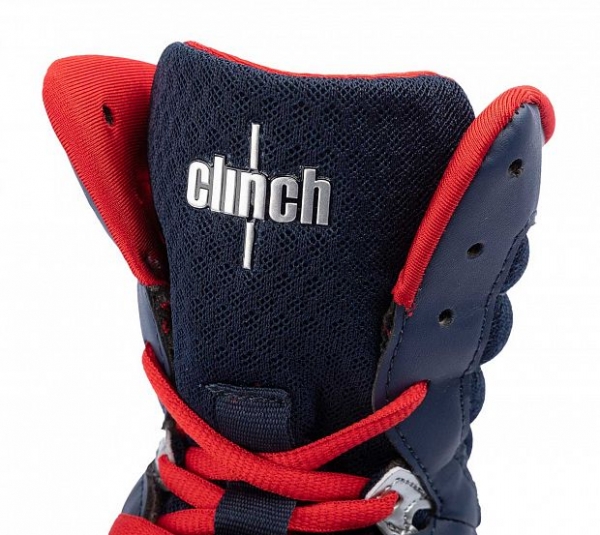 Боксерки Clinch Olimp син-крас C415/Adidas