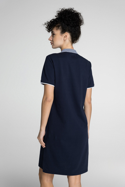 W13410G-NN241 Платье поло женское (синий/синий)